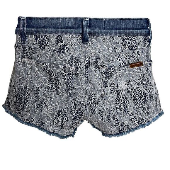 Joe’s Jeans Lace over Denim Shorts 25 - Picture 5 of 16